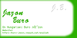 jazon buro business card